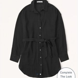 Abercrombie & fitch gauzy beach mini dress cover up - M